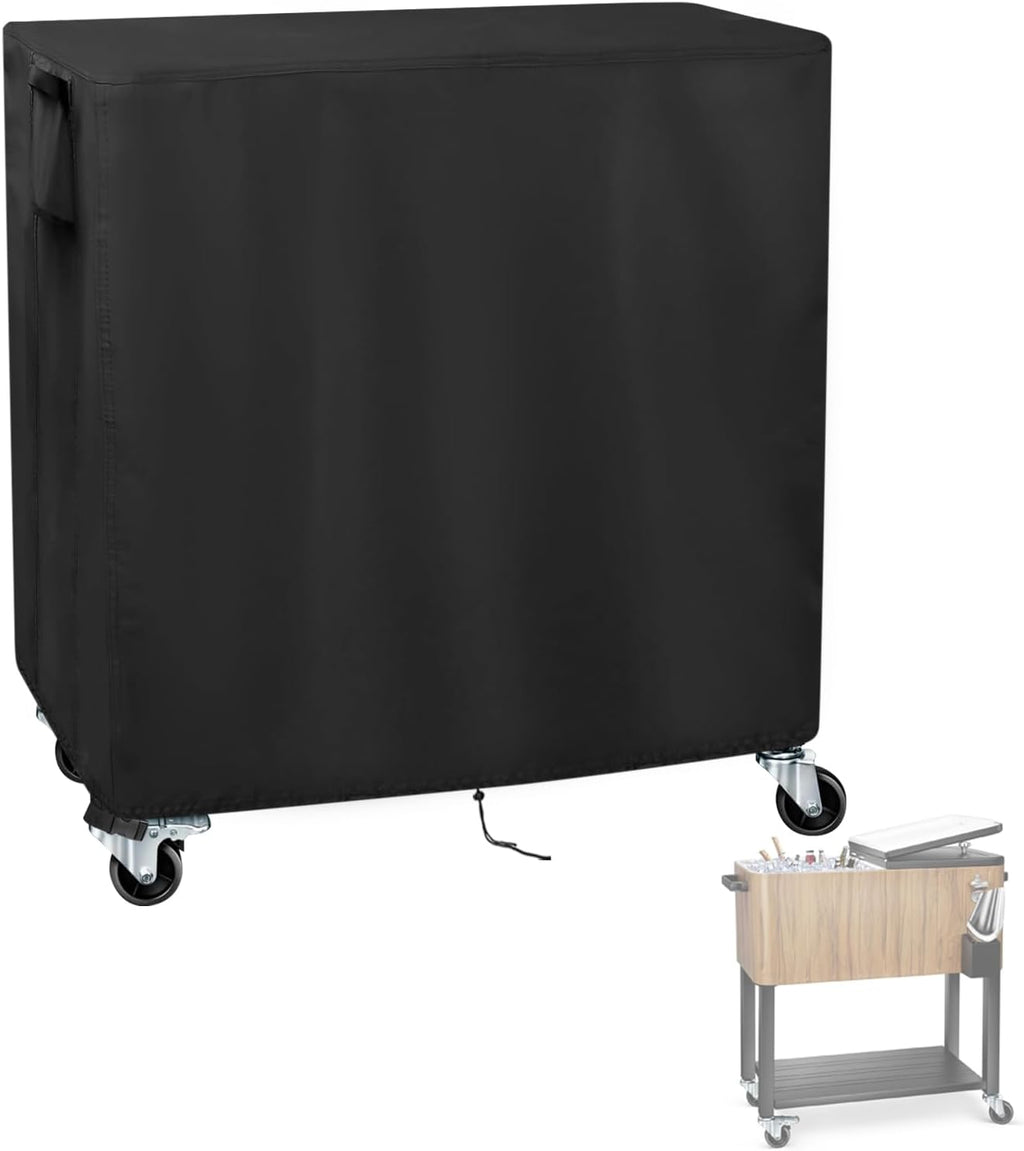 Outdoor Dining Table Cover, 56inch Patio Dining Table Cover Waterproof for 6 Person Dining Table,Outdoor Furniture,Stainless Steel/Metal Table-56"L x 32"W x 28"H