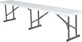 LIFETIME 80305 Portable Folding Bench, White