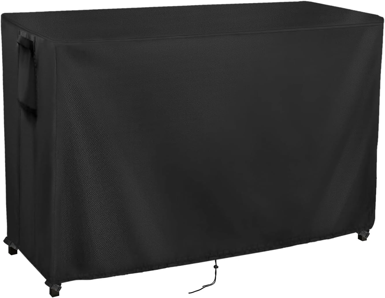 Kingling Outdoor Table Cover 48 Inch, Waterproof Stainless Steel Table Cover Metal BBQ Table Covers Weather Protection for Patio Kitchen Work/Prep Tables - 48''L x 24''W x 35''H(Black)