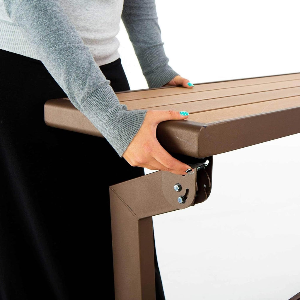 LIFETIME 60054 Convertible Bench / Table, Faux Wood Construction