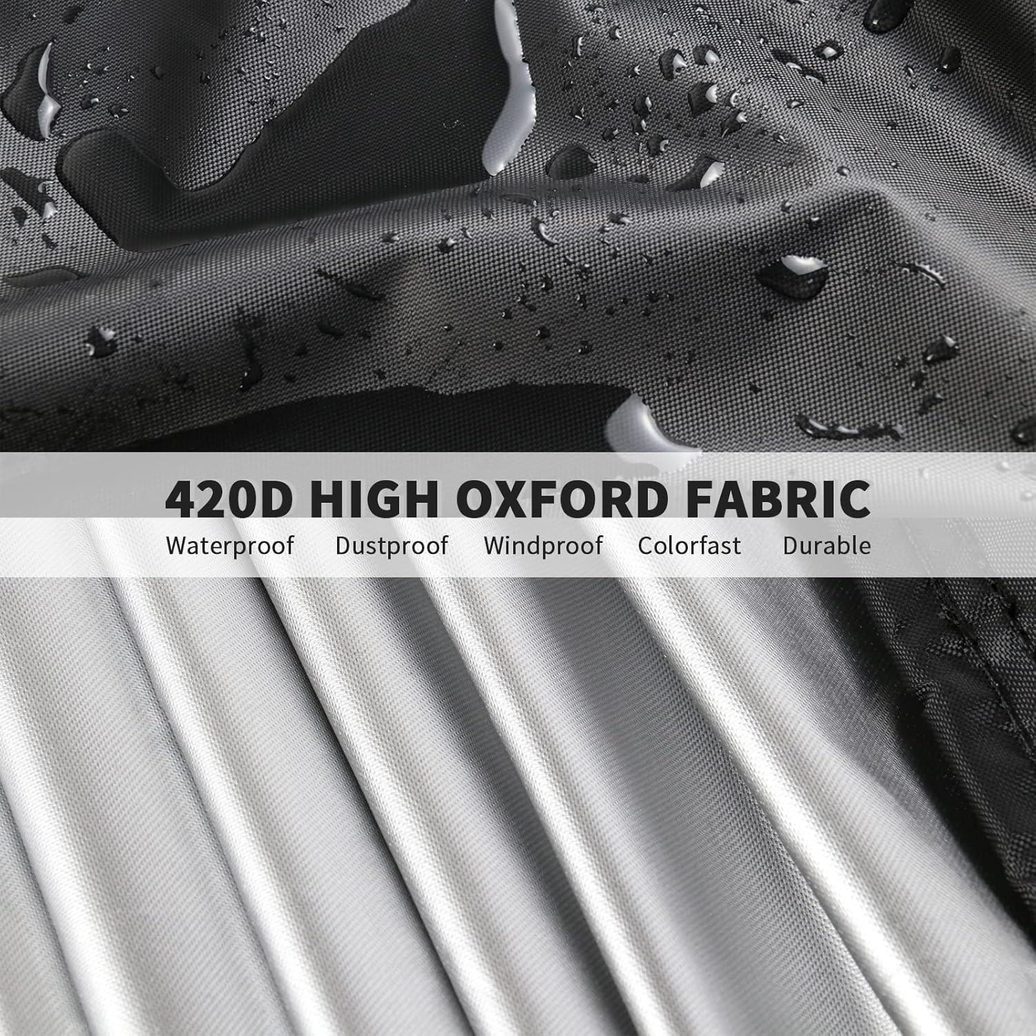 Outdoor Prep Table Cover 48 Inch,Waterproof Patio Stainless Steel Metal BBQ Table Cover All Season Protection for Outdoor Table - 48 x 24 x 35 Inch