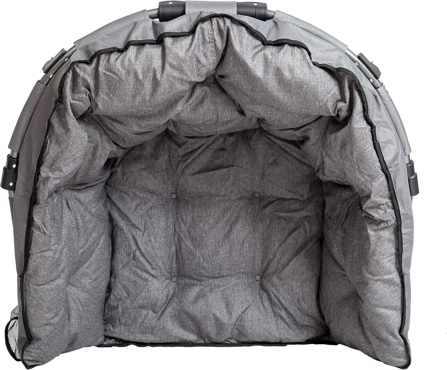 MacSports C932S-129 Padded Cushion Outdoor Folding Lounge Patio Club Chair, Gray